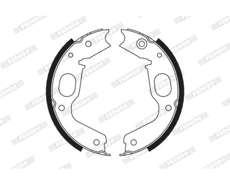 Brake Shoe Set, parking brake PREMIER FSB663 Ferodo, Image 2