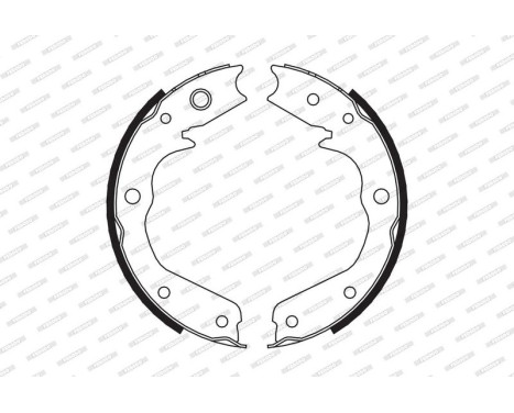Brake Shoe Set, parking brake PREMIER FSB665 Ferodo, Image 2