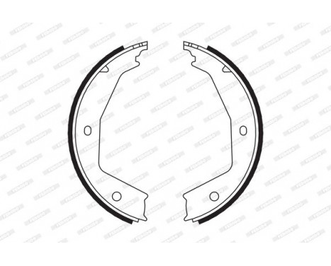 Brake Shoe Set, parking brake PREMIER FSB666 Ferodo, Image 2