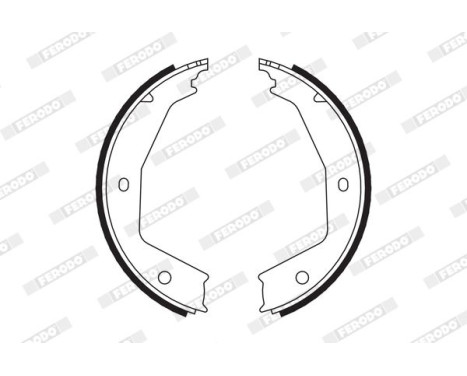 Brake Shoe Set, parking brake PREMIER FSB666 Ferodo, Image 2