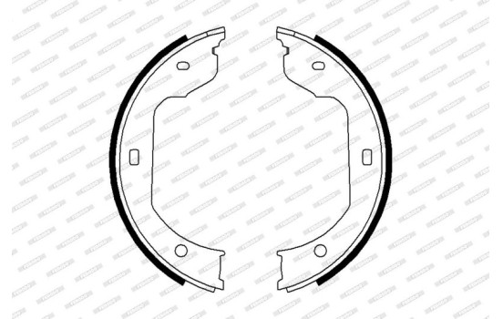 Brake Shoe Set, parking brake PREMIER FSB668 Ferodo, Image 2