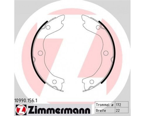 Brake Shoe Set, parking brake, Image 2