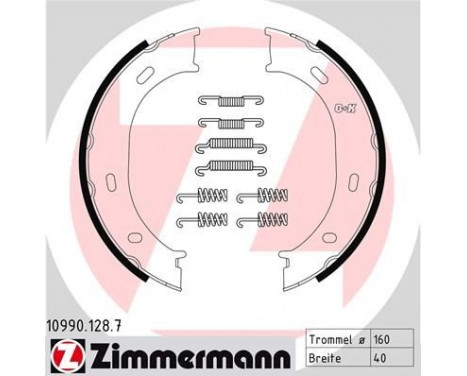 Brake Shoe Set, parking brake, Image 2