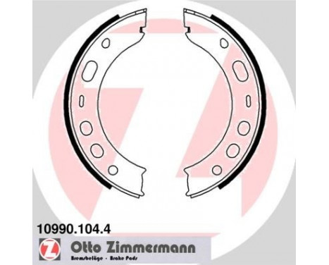 Brake Shoe Set, parking brake, Image 2