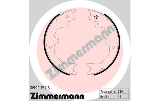 Brake Shoe Set, parking brake, Image 2