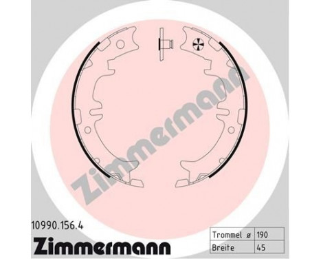 Brake Shoe Set, parking brake, Image 2