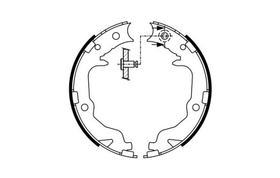 Brake Shoe Set, parking brake, Image 5