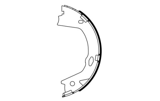 Brake Shoe Set, parking brake, Image 2