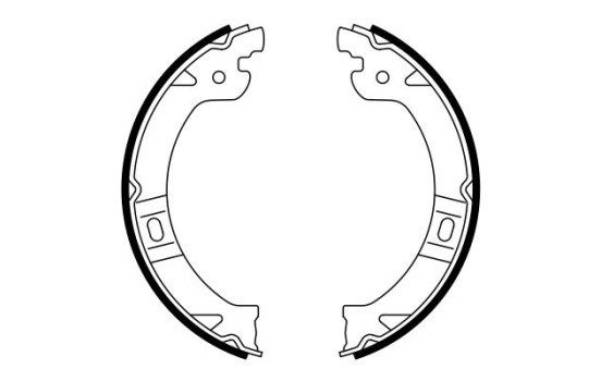 Brake Shoe Set, parking brake, Image 2