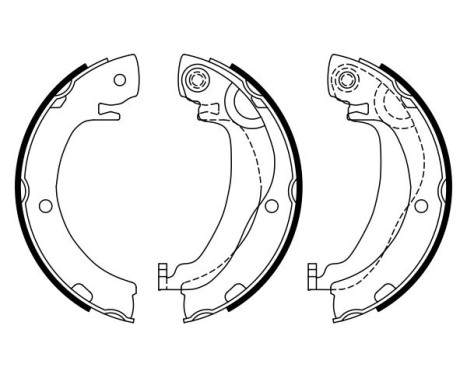 Brake Shoe Set, parking brake