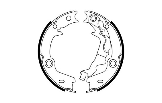 Brake Shoe Set, parking brake, Image 2