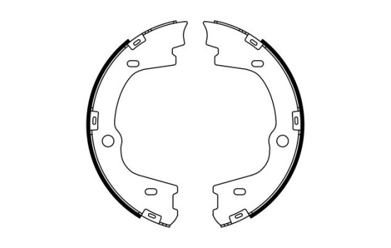 Brake Shoe Set, parking brake, Image 5