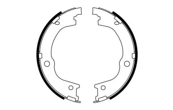 Brake Shoe Set, parking brake, Image 5