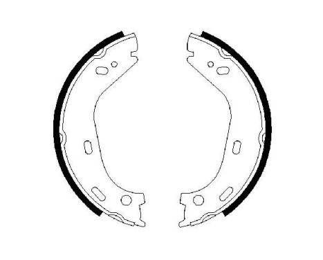 Brake Shoe Set, parking brake