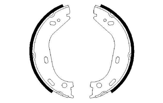 Brake Shoe Set, parking brake