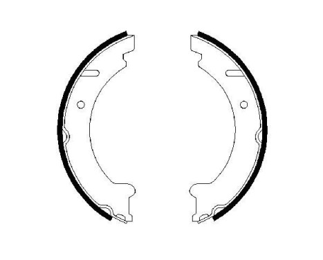 Brake Shoe Set, parking brake, Image 5