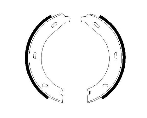 Brake Shoe Set, parking brake, Image 5