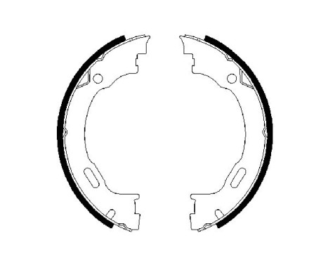 Brake Shoe Set, parking brake, Image 3