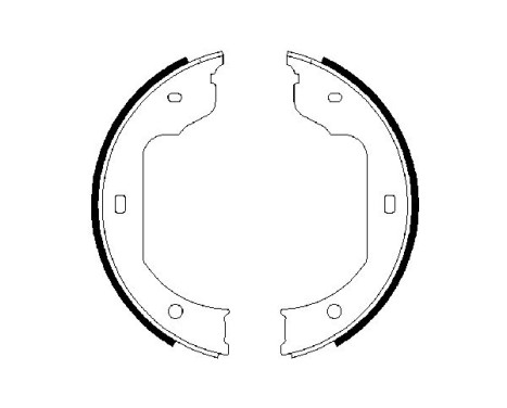 Brake Shoe Set, parking brake, Image 5