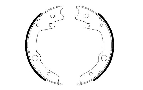 Brake Shoe Set, parking brake, Image 5