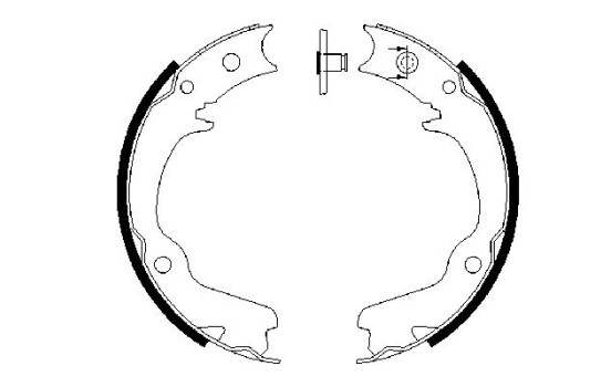 Brake Shoe Set, parking brake