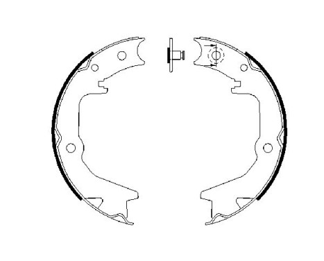 Brake Shoe Set, parking brake
