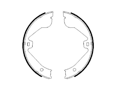 Brake Shoe Set, parking brake, Image 5