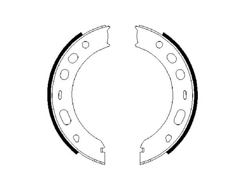 Brake Shoe Set, parking brake