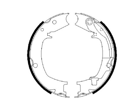 Brake Shoe Set, parking brake, Image 5