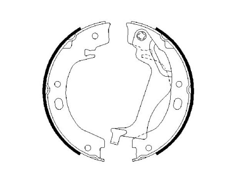 Brake Shoe Set, parking brake, Image 5