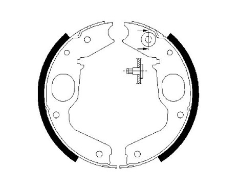 Brake Shoe Set, parking brake, Image 5