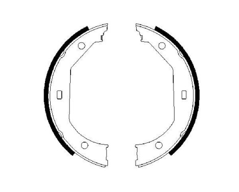 Brake Shoe Set, parking brake, Image 5