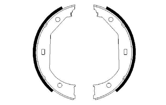 Brake Shoe Set, parking brake, Image 2