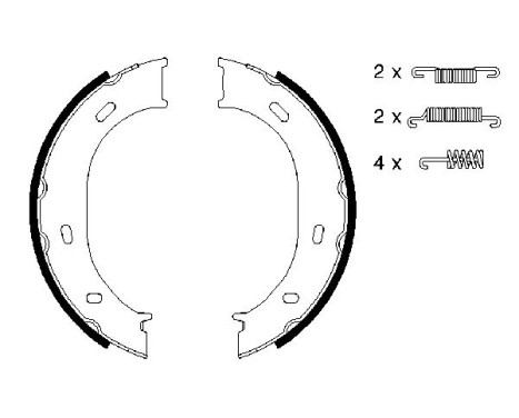 Brake Shoe Set, parking brake, Image 5