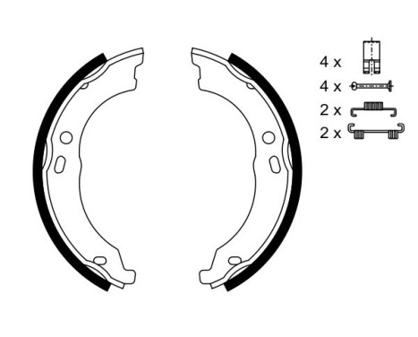 Brake Shoe Set, parking brake, Image 5