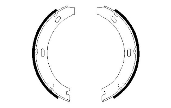 Brake Shoe Set, parking brake