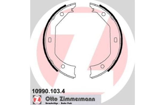 Brake Shoe Set, parking brake, Image 2
