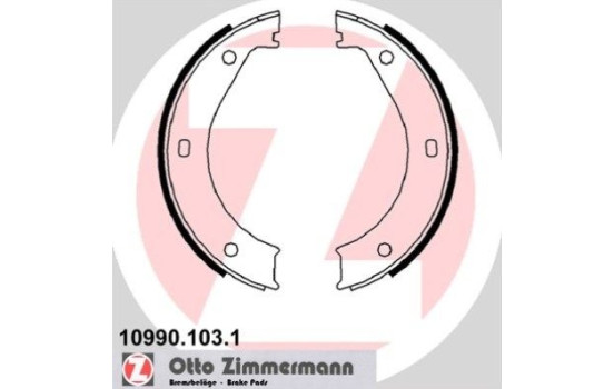 Brake Shoe Set, parking brake, Image 2
