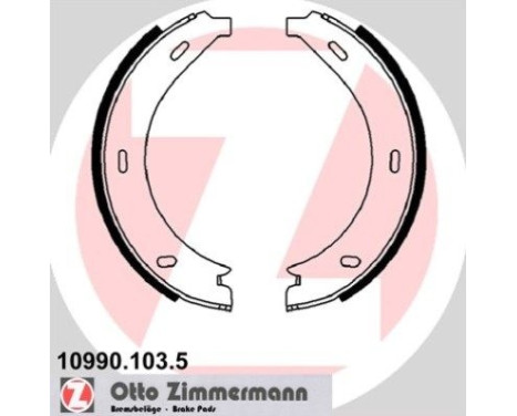 Brake Shoe Set, parking brake, Image 2