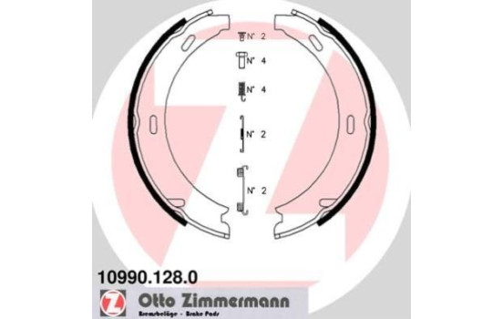 Brake Shoe Set, parking brake, Image 2