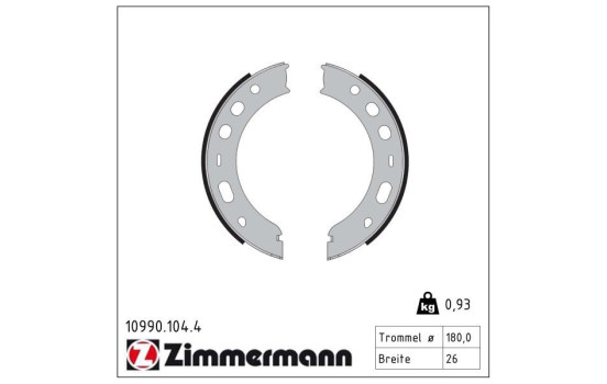 Brake Shoe Set, parking brake, Image 2