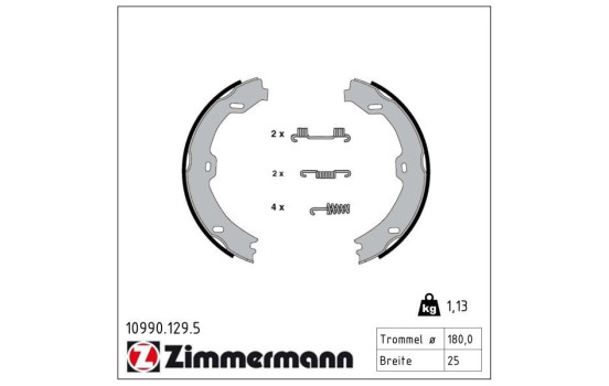 Brake Shoe Set, parking brake, Image 2