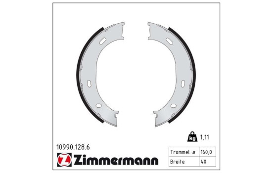 Brake Shoe Set, parking brake, Image 2