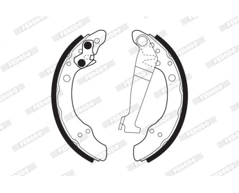 Brake Shoe Set PREMIER FSB150 Ferodo, Image 2