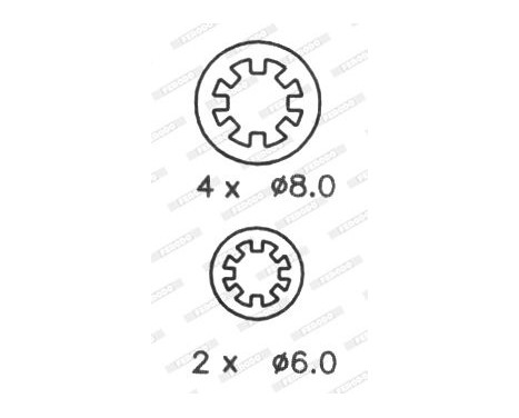 Brake Shoe Set PREMIER FSB188 Ferodo