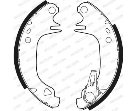 Brake Shoe Set PREMIER FSB188 Ferodo, Image 3