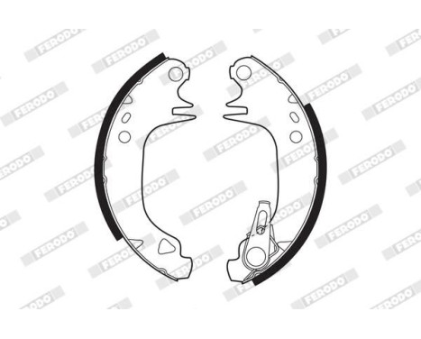 Brake Shoe Set PREMIER FSB188 Ferodo, Image 2