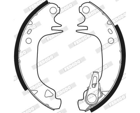 Brake Shoe Set PREMIER FSB188 Ferodo, Image 3