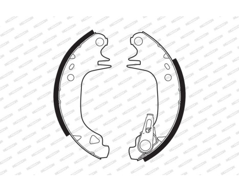 Brake Shoe Set PREMIER FSB188 Ferodo, Image 2