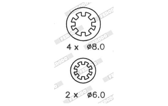 Brake Shoe Set PREMIER FSB188 Ferodo, Image 4